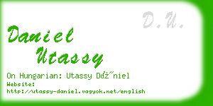 daniel utassy business card